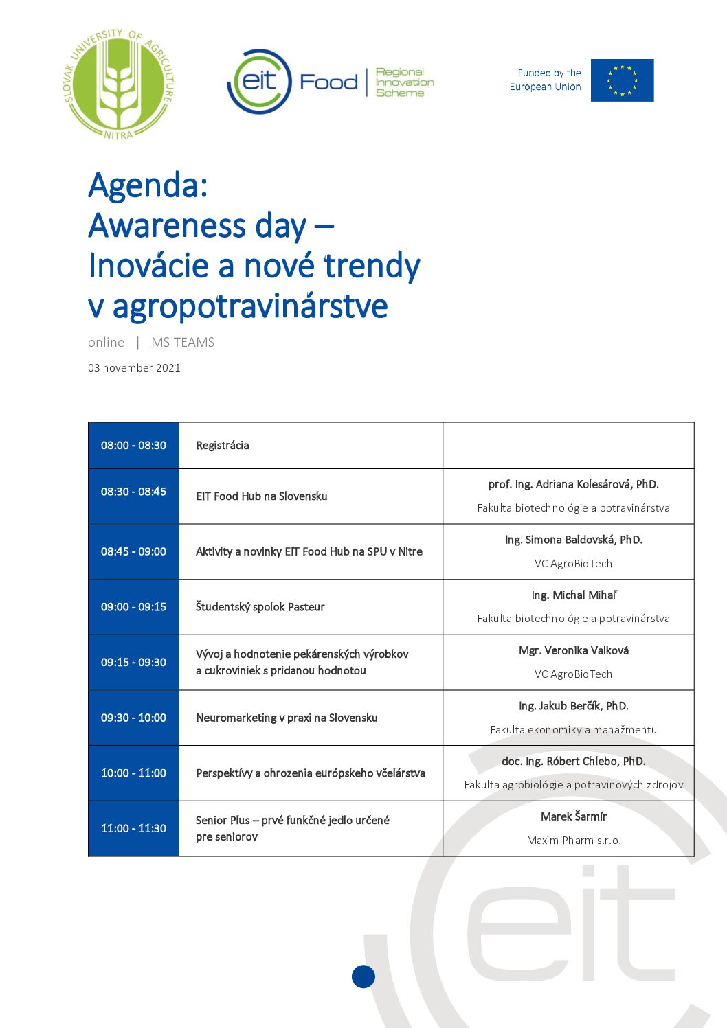EIT Food RIS Agenda_Awareness Day 2_SK