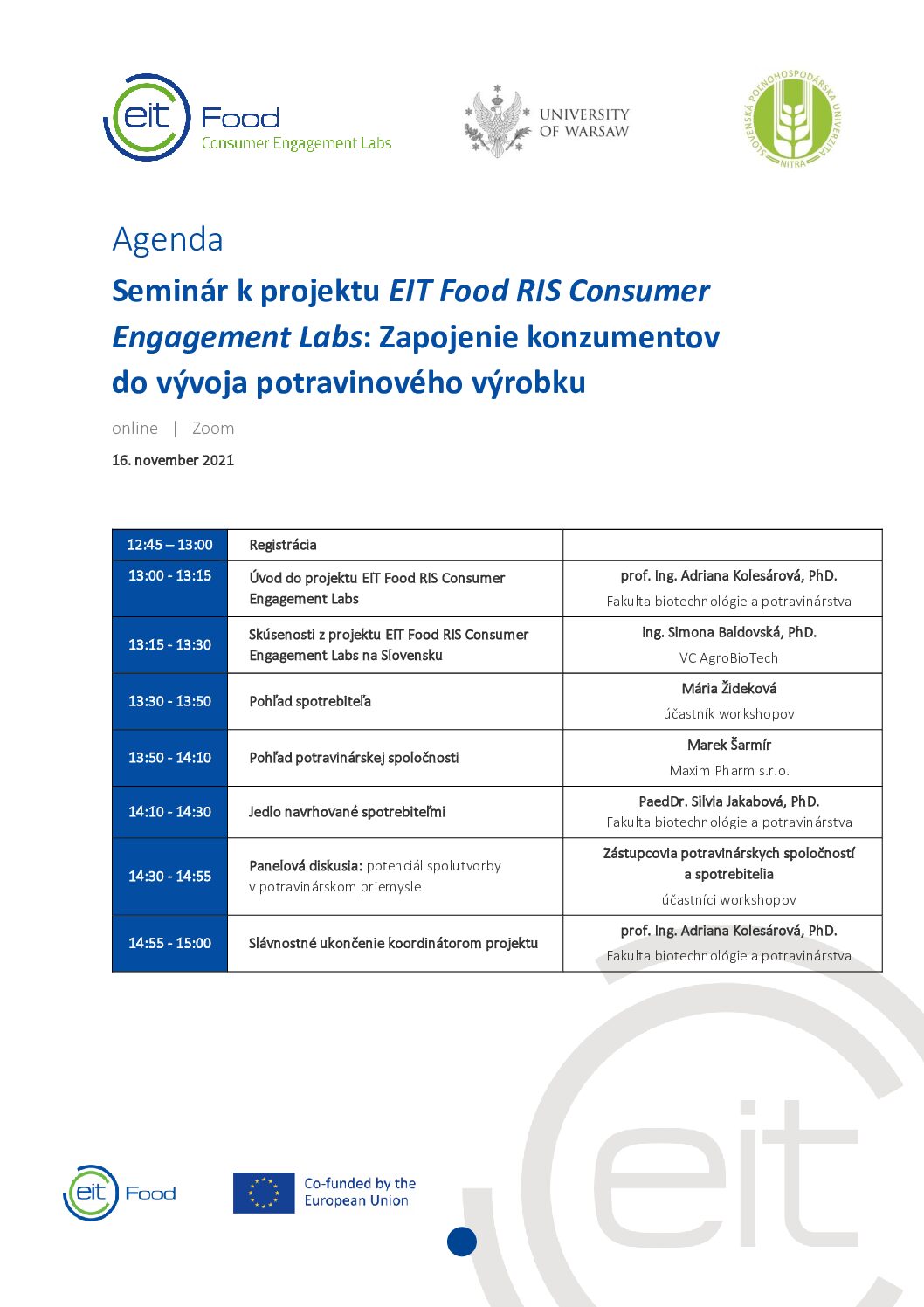 EIT Food RIS CEL 2021_Agenda