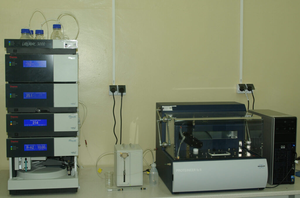 nanoHPLC TS Dionex UltiMate 3000 RSLCnano a Proteineer fcII
